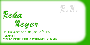 reka meyer business card